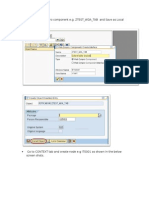 Create Web Dynpro Component E.G. ZTEST - WDA - TAB and Save As Local Object