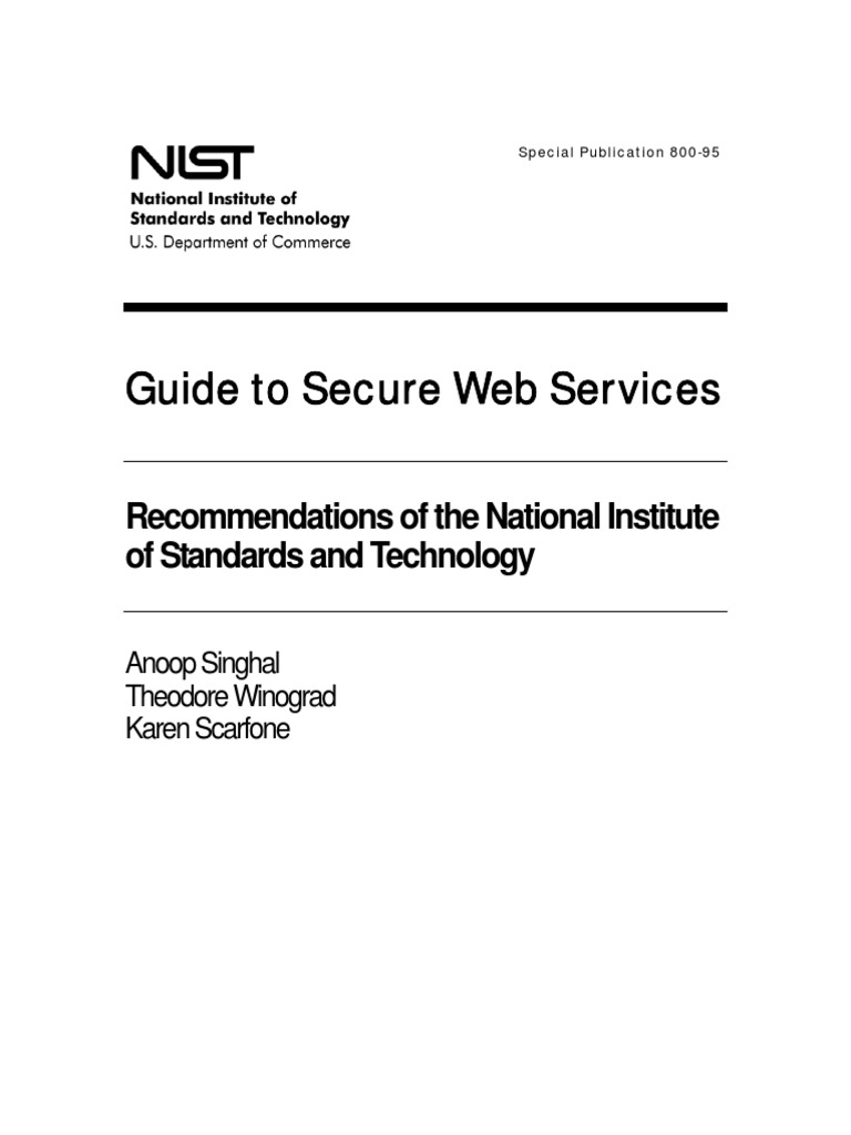 Guide To Secure Web Services | PDF | Soap | Web Service