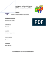 Primer Informe de Forma, Espacio y Medida