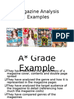 Magazine Analysis Examples F