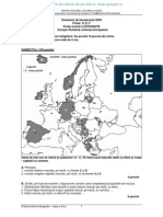 2009 Subiect Iulie Geografie