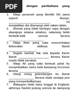 Lengkapkan Dengan Peribahasa Yang Sesuai