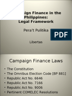 Campaign Finance Legal Framework PAP Launch