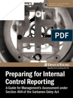 Sarbanes-oxley Preparing for Internal Control Reporting