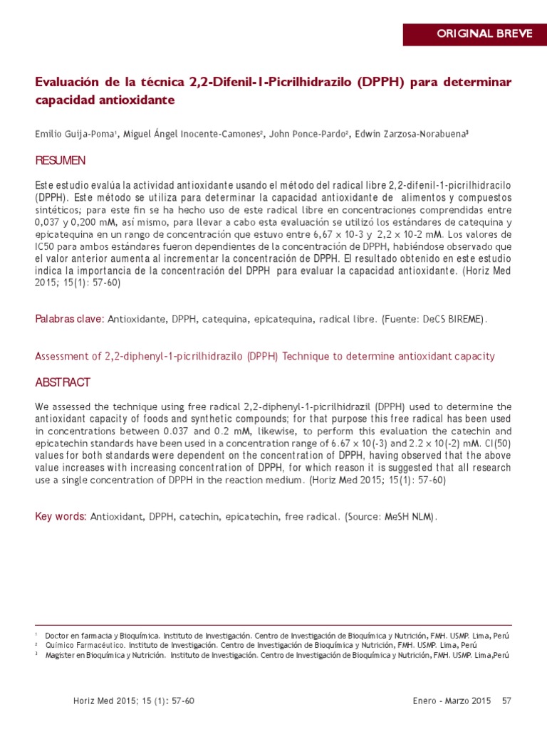 DPPH Tecnica | PDF