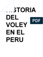 Historia Del Voley en El Peru