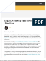 AngularJS Testing Tips - Testing Directives