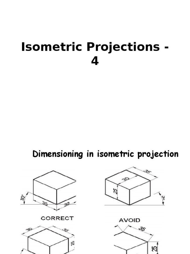 Isometric Projections - 4 | PDF