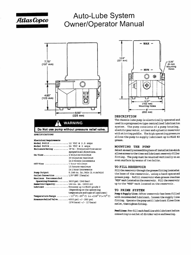 Lincoln Auto Lube Manual | PDF