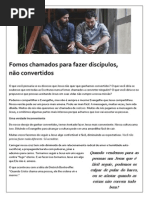 Somos Chamados a Fazer Discípulos