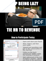 Chequed - FOT Webinar - Stop Being Lazy - Tie HR To Revenue - FINAL