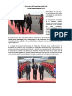 Gacetilla de Prensa Nov-2014 - Visita Oficial del Presidente de Costa Rica, Luis Guillermo Solís