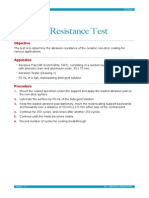 Abrasion Resistance Test