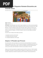 Zaqueu Um Pequeno Homem Encontra Um Grande Deus