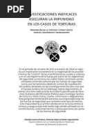 Tortura en Informe DDHH 2014