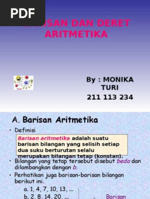 Baris Dan Deret Aritmatika