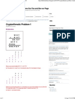 Cryptarithmetic Problem-1 - ALL ABOUT ELITMUS