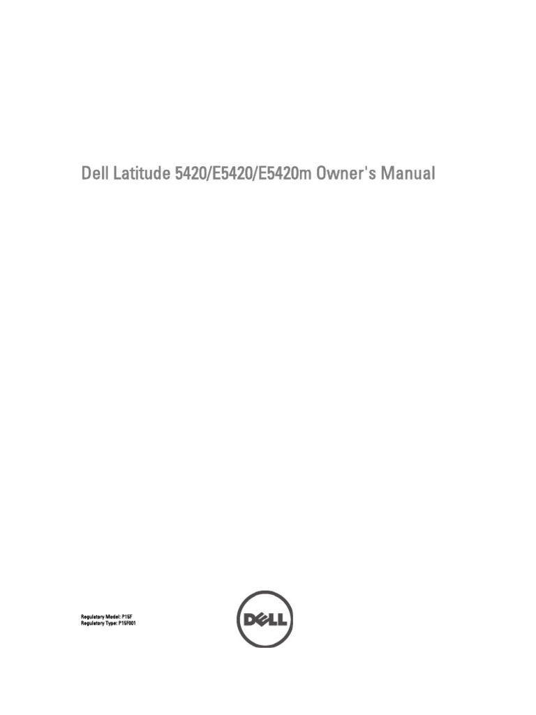 Dell Latitude e5420 Manual En | Secure Digital | Subscriber Identity Module