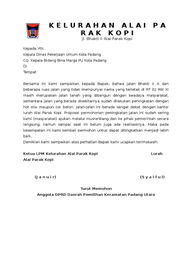 Surat Permohonan Jalan Pdf