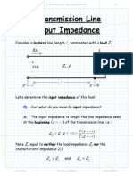 Transmission Line Input Impedance