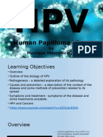 Human Papilloma Virus: by Monique Mavronicolas