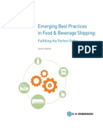 Emerging Best Practices in Food & Beverage Shipping: Fulfilling The Perfect Order