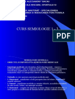 Semiologie Curs 1 - 3