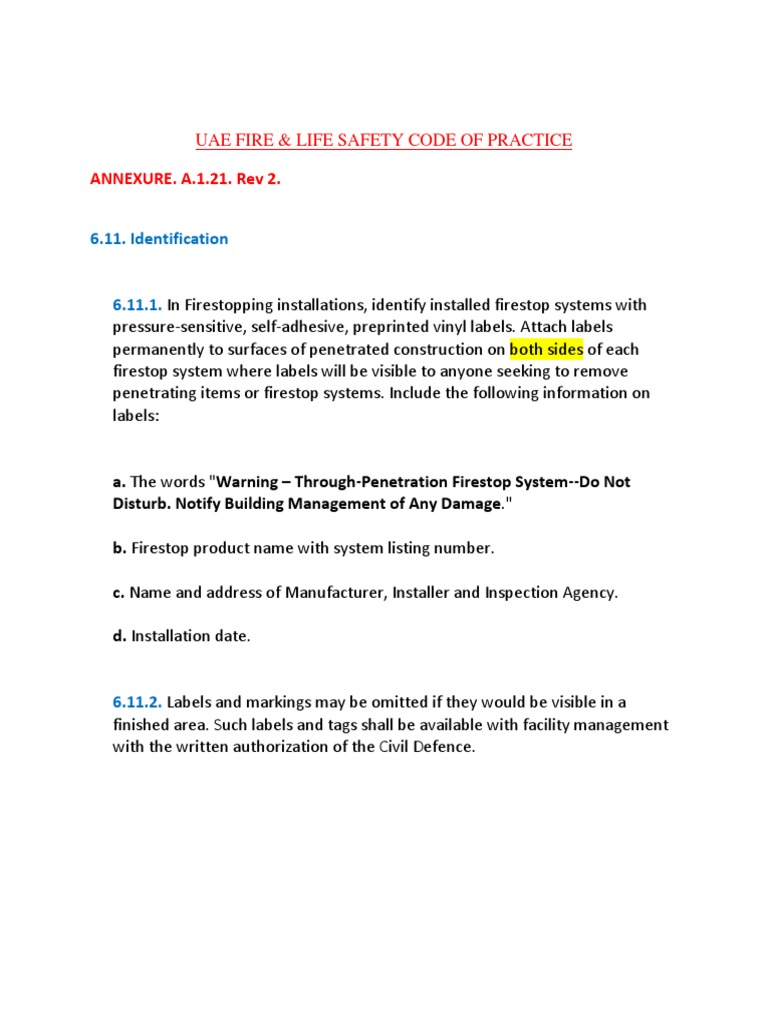 Identification Label Requirements | PDF