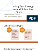 Basic Testing Terminology