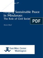 Role of Civil Society in Pursuing Peace in Mindanao