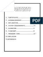 Contents (Documentation For Project)