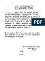 Declaration (Documentation For Project)