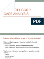Marriott Corp Analysis