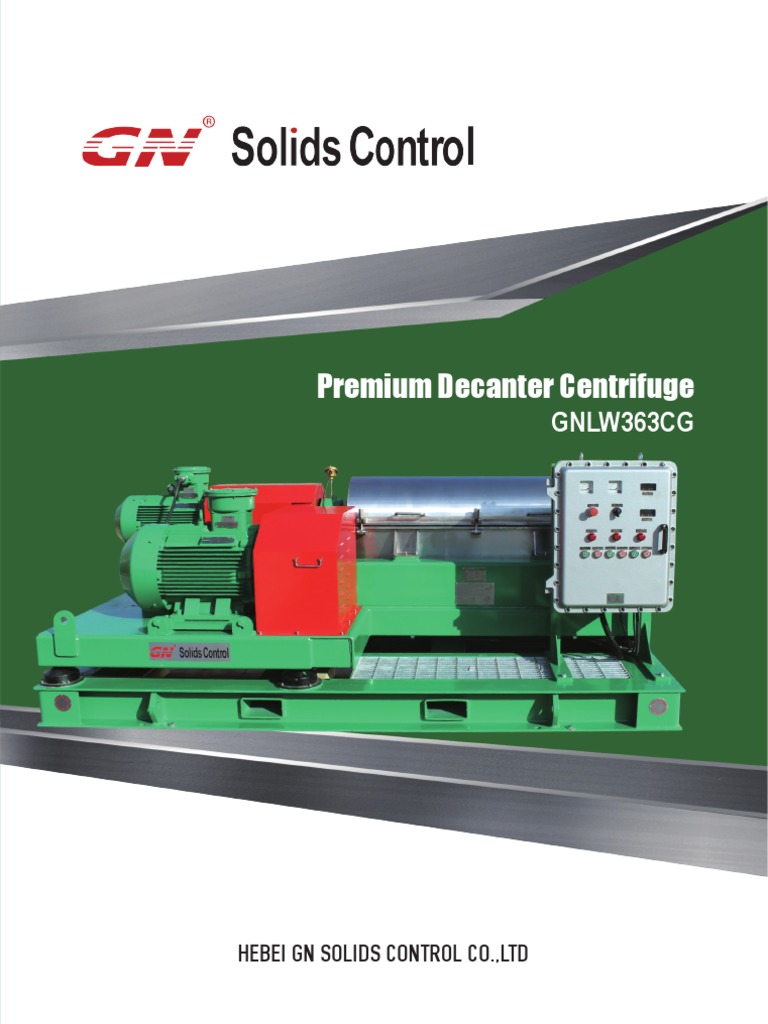 2BGNLW363CG Premium Decanter Centrifuge PDF Centrifuge