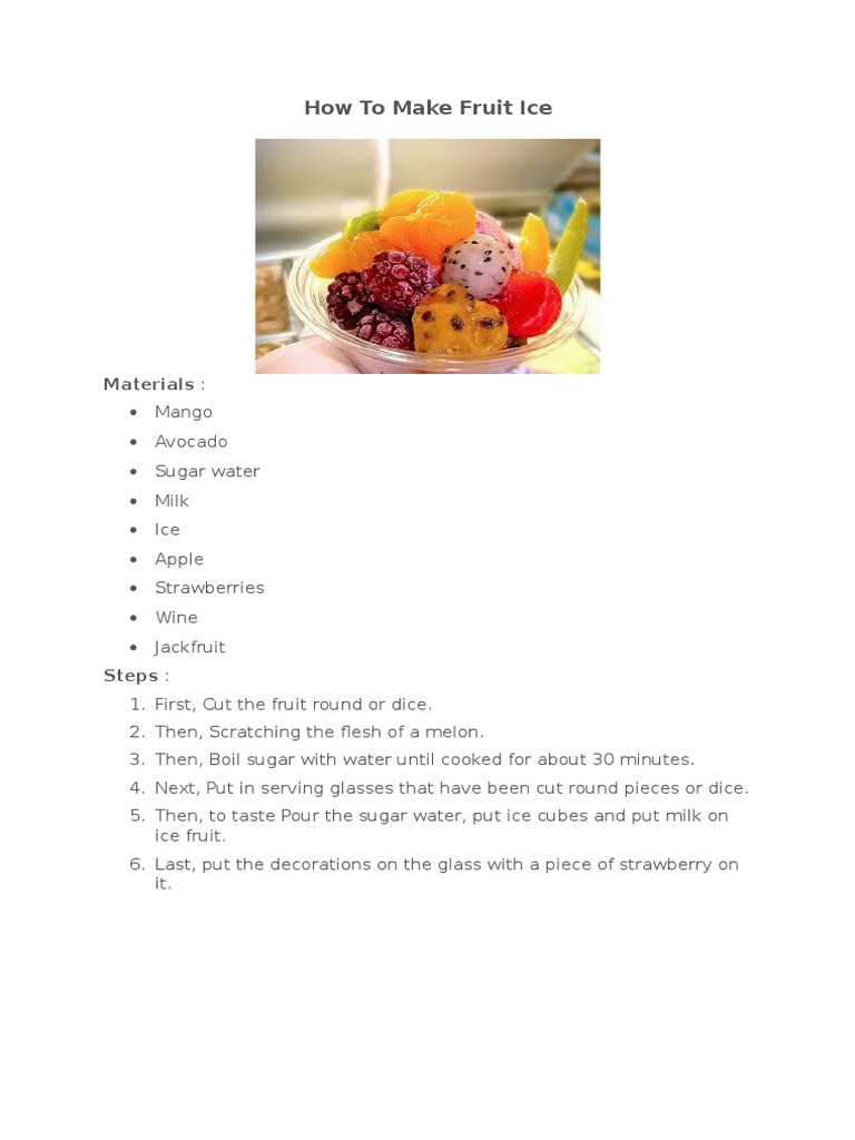 Procedure Text Teaspoon Pancake