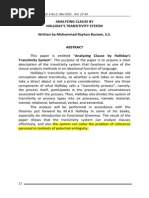 Download Analyzing Discourse  analyzing discourse by hallidays transitivity systemby Hallidays Transitivity System by Evaggelia Kal SN269835403 doc pdf