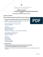 RFP No. 1-14-C118 Internet Service Provider (ISP), Ronald Reagan Washington National Airport