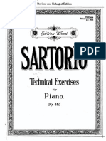 Sartorio - Technical Exercises For Piano