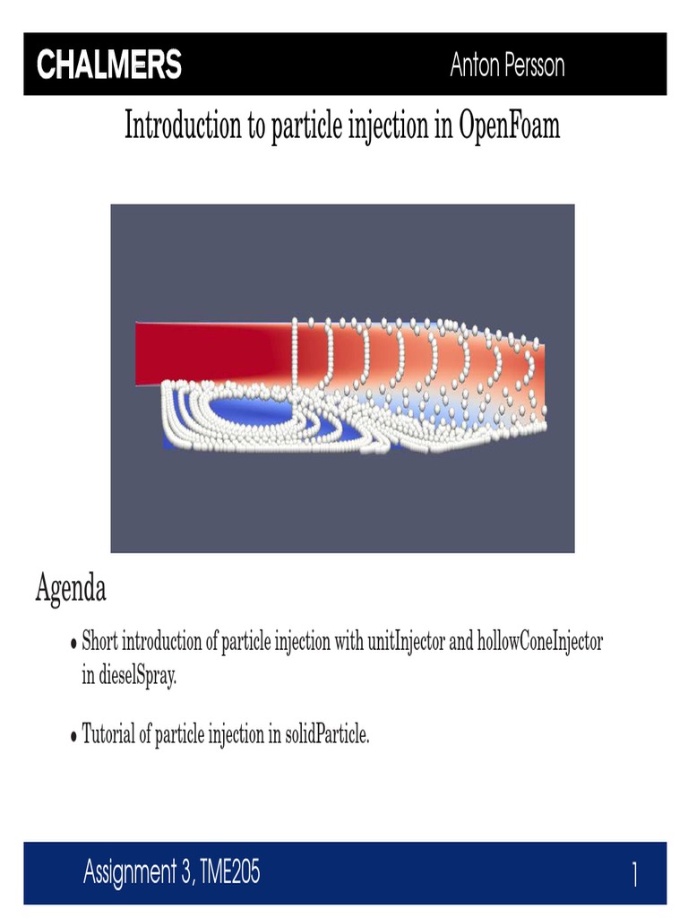 Introduction To Particle Injection in OpenFoamton Persson | PDF ...