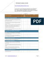 IIA Standards Compliance Checklist