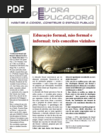 Escola formal informal e não-formal