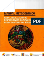 Manual Metodológico Para La Realización de Desfiles Cívico Culturales de Los Cantones Del Ecuador