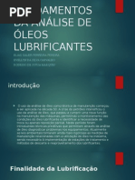 Fundamentos Da Análise de Lumbrificantes