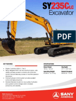 Excavator: Key Features Specifications Gross Power Dig Depth Operating Weight Bucket Breakout