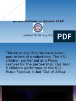 Art and Performance Summer 2014': Leafield CE Primary School