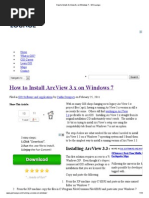 How To Install ArcView 3