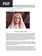 A Virgem Santíssima Afirma Que o Brasil Passará Por Uma Sangrenta Revolução Promovida Pelo Comunismo
