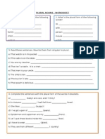 Plural Nouns Worksheet