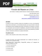 Funcion Del Maestro en Linea Antolin Larios