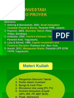 Analisis Investasi Dan Risiko Proyek